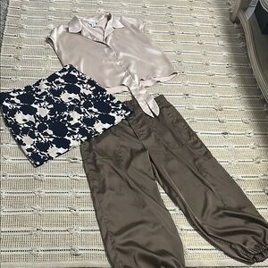 XL Traveling Bundle!  Silky Cargo Pants, Top, and Skorts